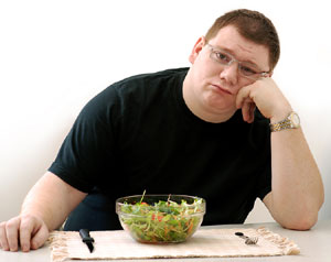 man dieting