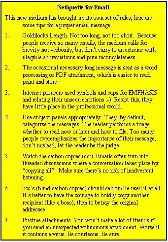 Netiquette