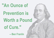 an ounce of prevention is worth a pound of cure