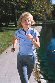 Woman Power Walking